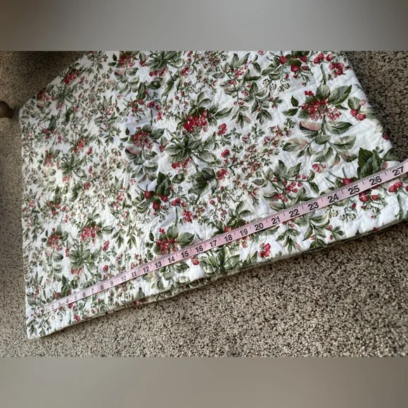 Vintage Laura Ashley raspberry/green plaid print quilted pillow shams - Picture 10 of 10